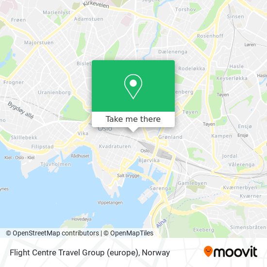 Flight Centre Travel Group (europe) map