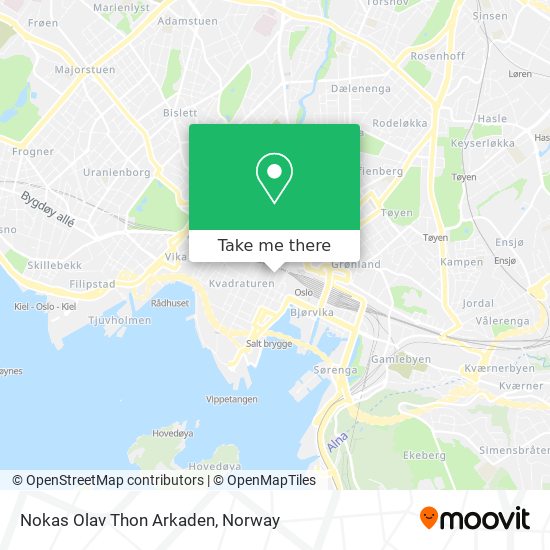 Nokas Olav Thon Arkaden map