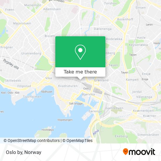 Oslo by map