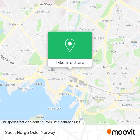 Sport Norge Oslo map