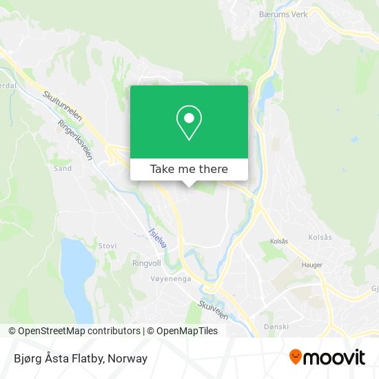 Bjørg Åsta Flatby map