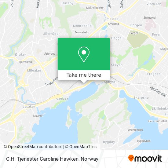 C.H. Tjenester Caroline Hawken map
