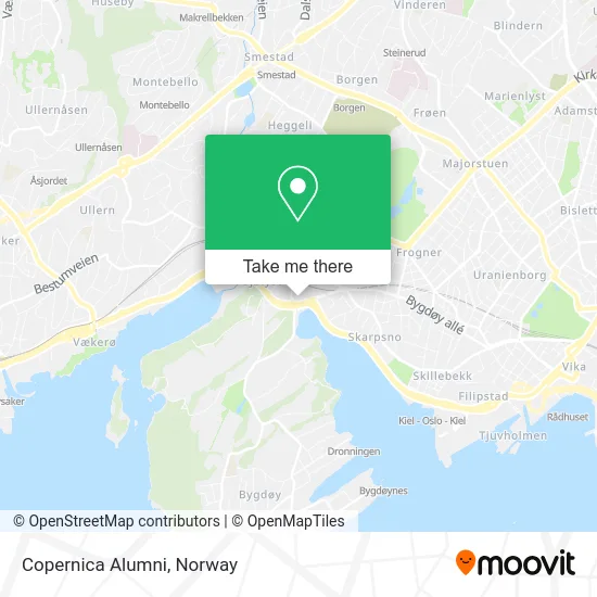 Copernica Alumni map