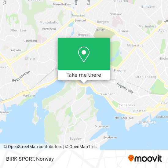 BIRK SPORT map