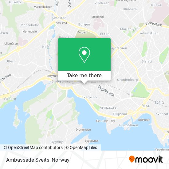 Ambassade Sveits map