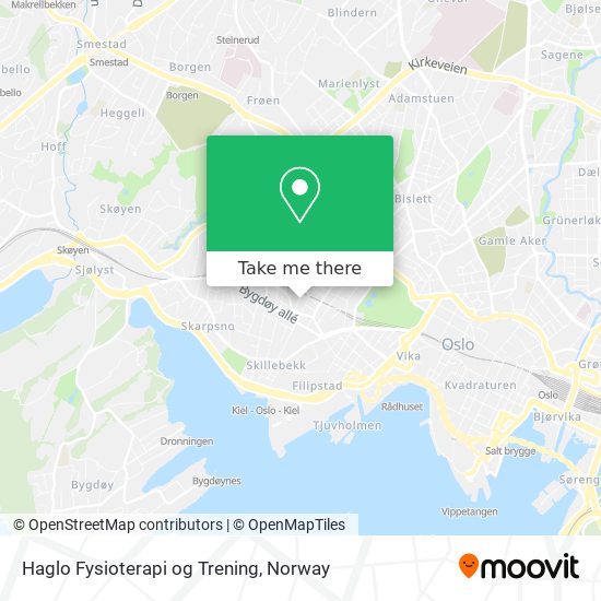 Haglo Fysioterapi og Trening map