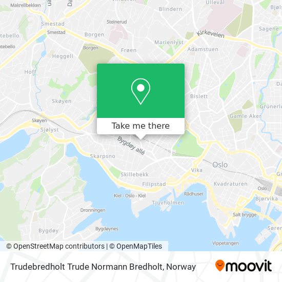 Trudebredholt Trude Normann Bredholt map