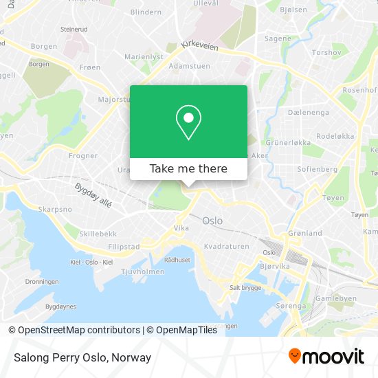 Salong Perry Oslo map