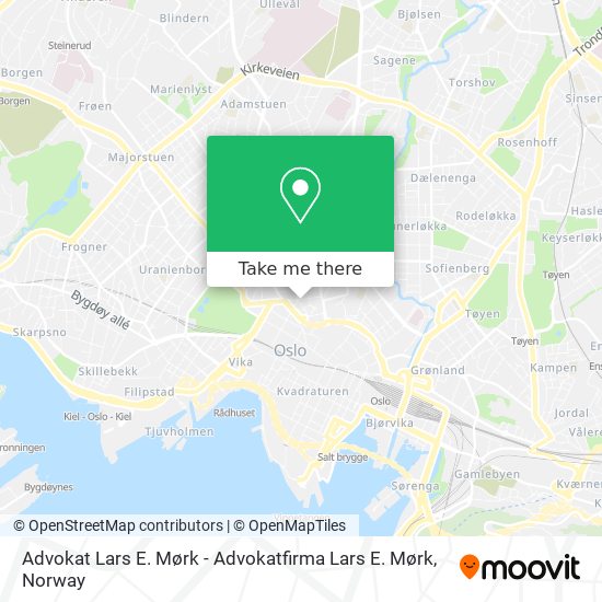 Advokat Lars E. Mørk - Advokatfirma Lars E. Mørk map