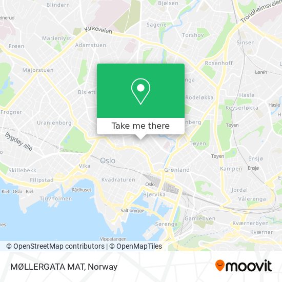 MØLLERGATA MAT map