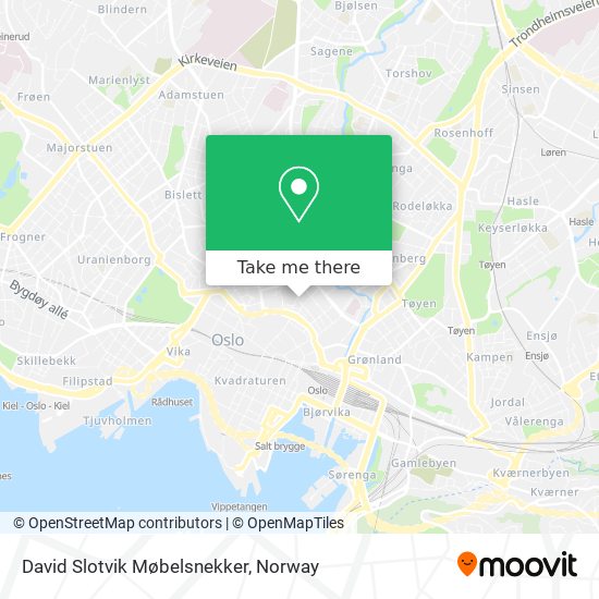 David Slotvik Møbelsnekker map