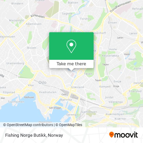 Fishing Norge Butikk map