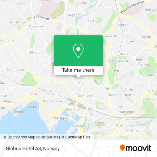 Globus Hotel AS map