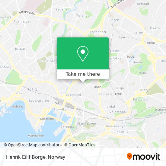 Henrik Eilif Borge map