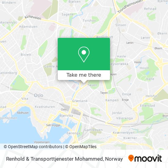 Renhold & Transporttjenester Mohammed map