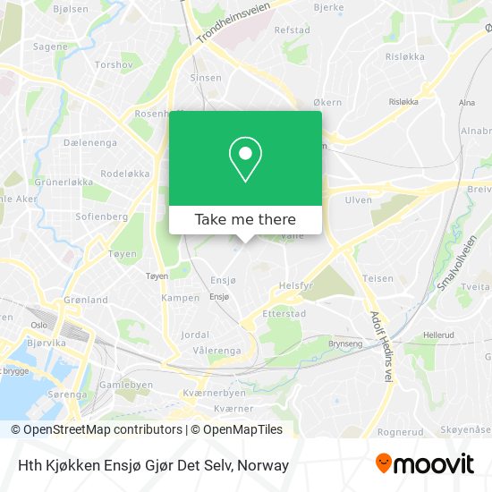 Hth Kjøkken Ensjø Gjør Det Selv map