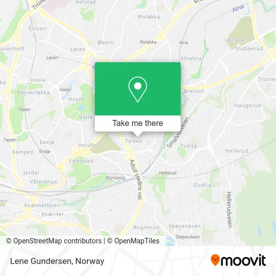 Lene Gundersen map