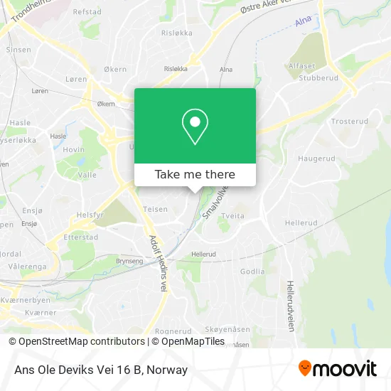 Ans Ole Deviks Vei 16 B map