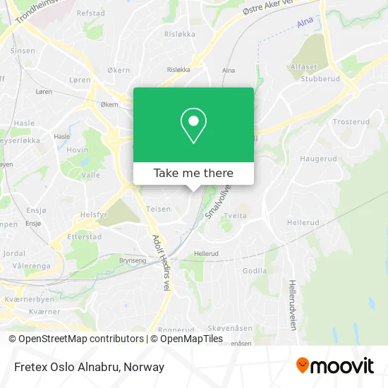 Fretex Oslo Alnabru map
