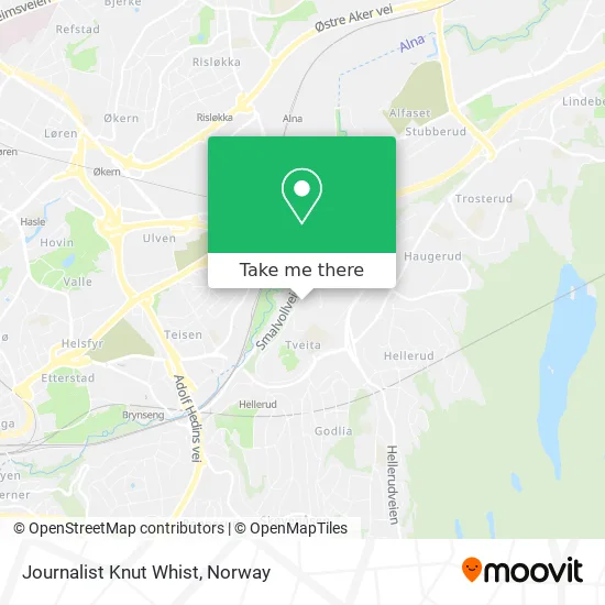 Journalist Knut Whist map