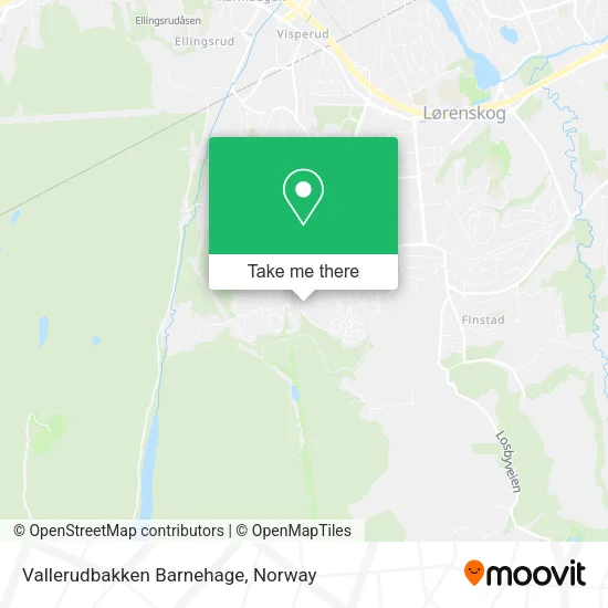 Vallerudbakken Barnehage map