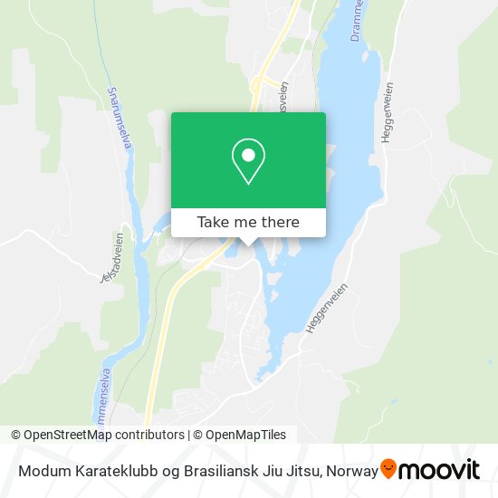 Modum Karateklubb og Brasiliansk Jiu Jitsu map