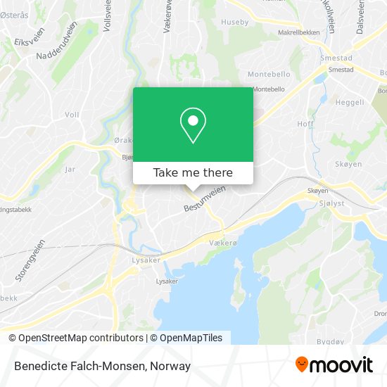 Benedicte Falch-Monsen map