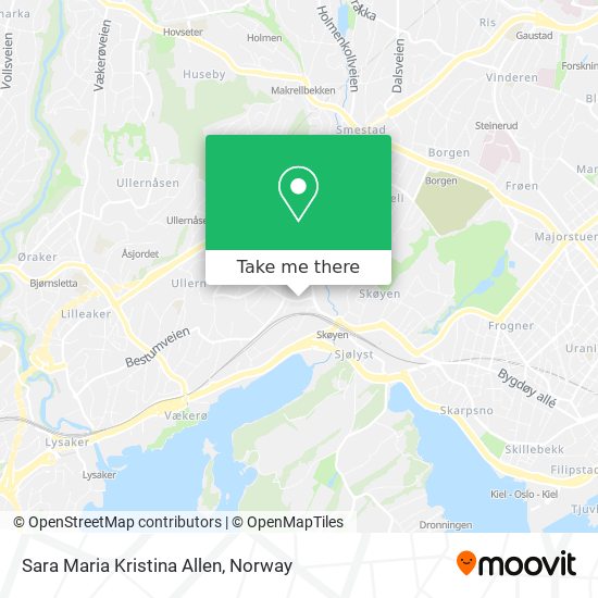 Sara Maria Kristina Allen map