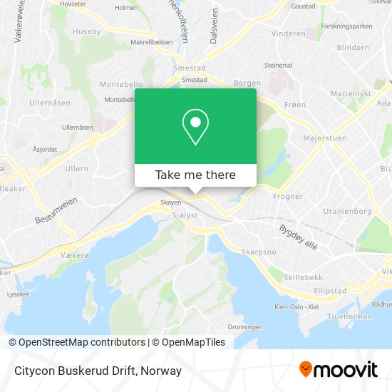 Citycon Buskerud Drift map