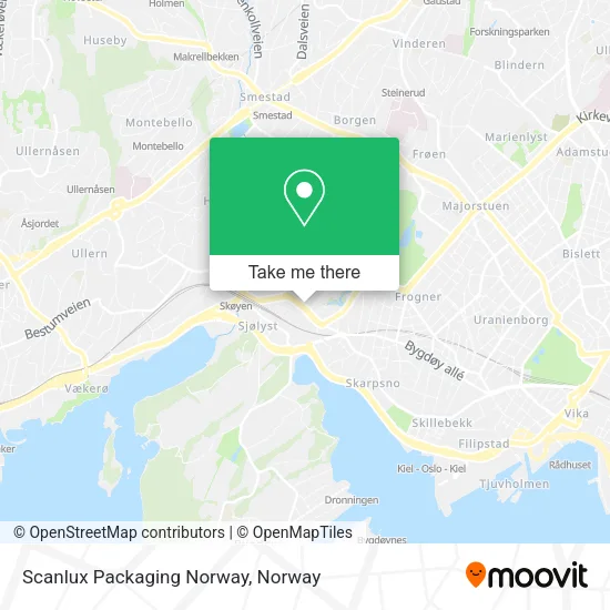 Scanlux Packaging Norway map