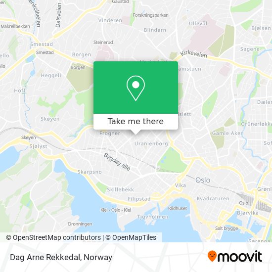 Dag Arne Rekkedal map