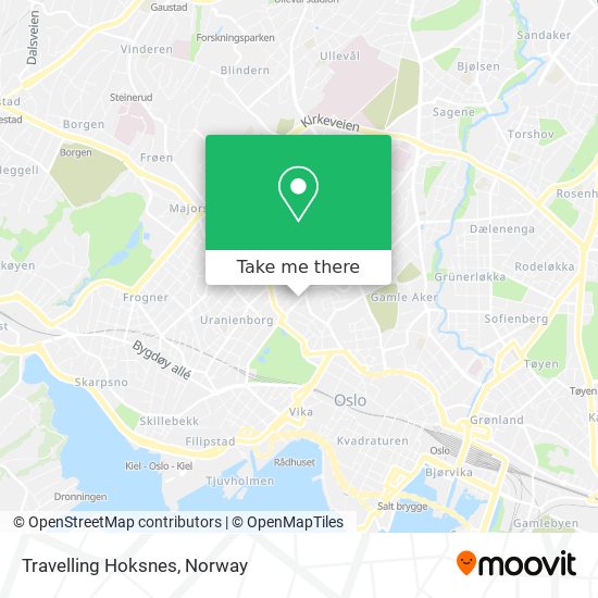 Travelling Hoksnes map