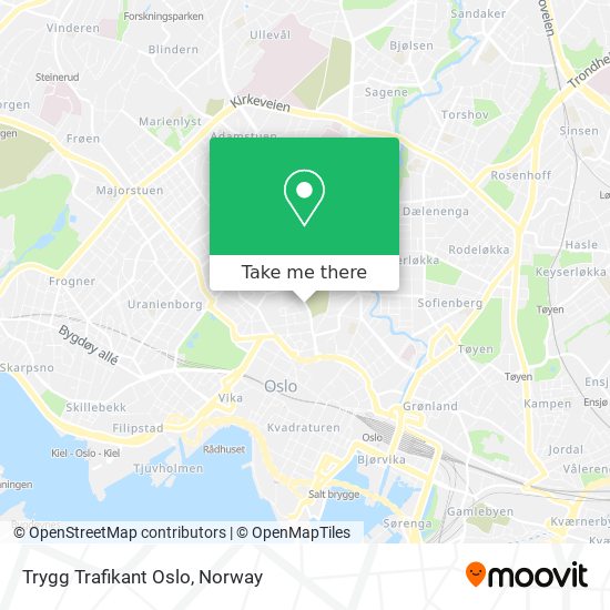 Trygg Trafikant Oslo map