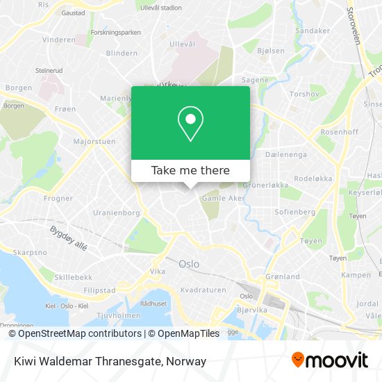 Kiwi Waldemar Thranesgate map