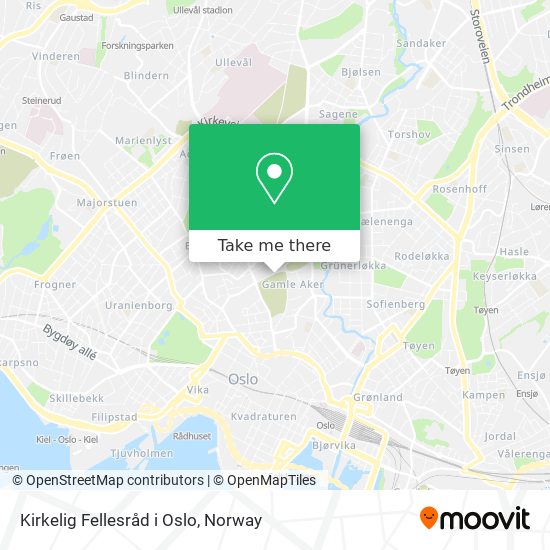 Kirkelig Fellesråd i Oslo map