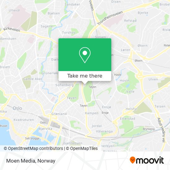 Moen Media map