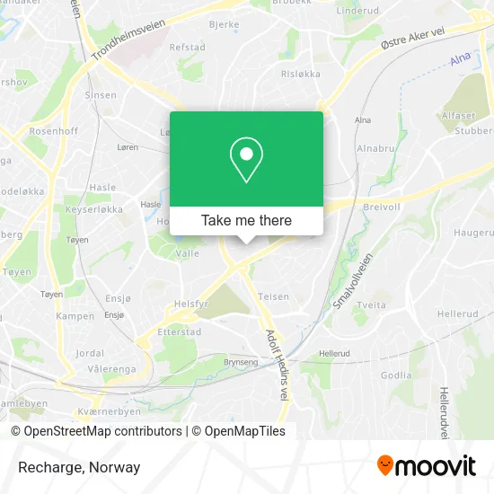 Recharge map