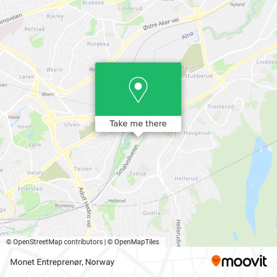 Monet Entreprenør map