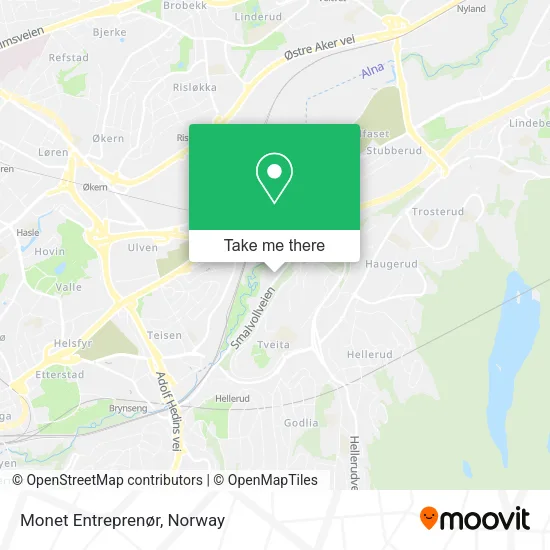 Monet Entreprenør map