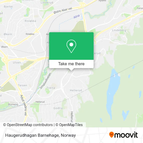 Haugerudhagan Barnehage map