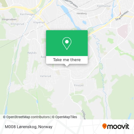 M008 Lørenskog map