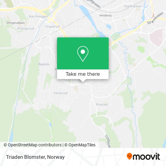 Triaden Blomster map
