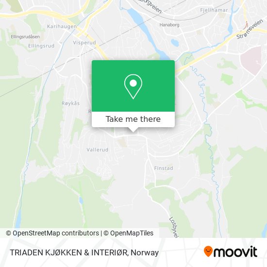 TRIADEN KJØKKEN & INTERIØR map