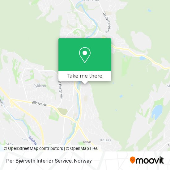 Per Bjørseth Interiør Service map