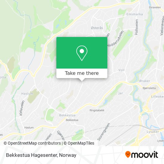 Bekkestua Hagesenter map