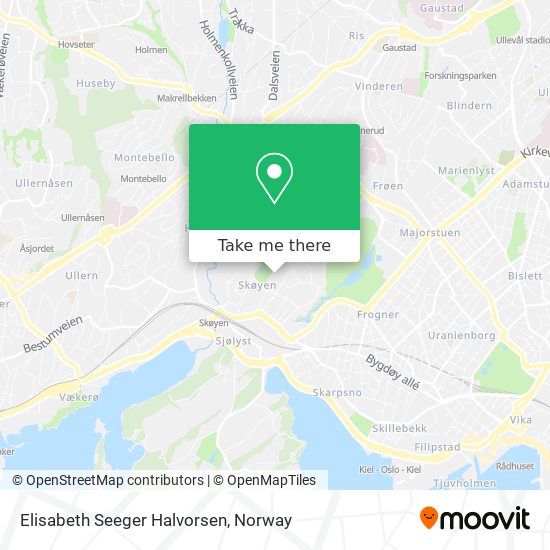 Elisabeth Seeger Halvorsen map