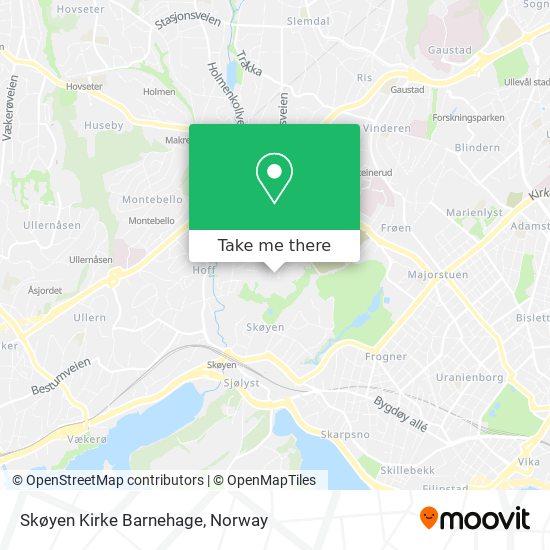 Skøyen Kirke Barnehage map