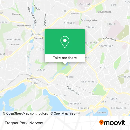 Frogner Park map