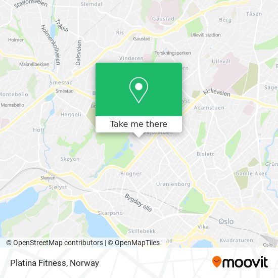 Platina Fitness map