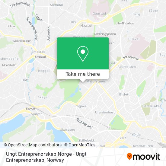 Ungt Entreprenørskap Norge - Ungt Entreprenørskap map